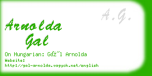 arnolda gal business card